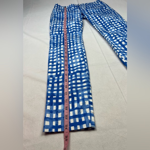 Lilly Pulitzer Kelly Skinny Ankle Pants Feelin Beachy Bennet Blue Sz 00 - Picture 7 of 7